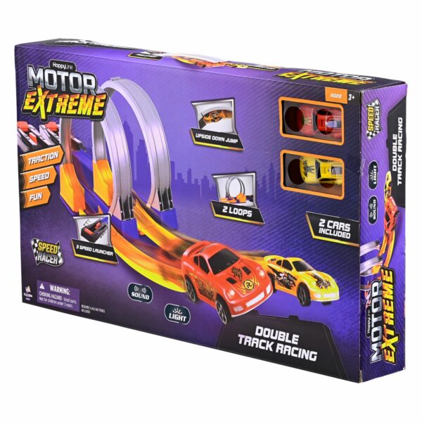 Pista Doble Motor Extreme HAPPY LINE Con Lanzador - Imagen 2