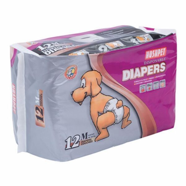 Pañal Para Mascota Básico HUSH PET X 12 Uds