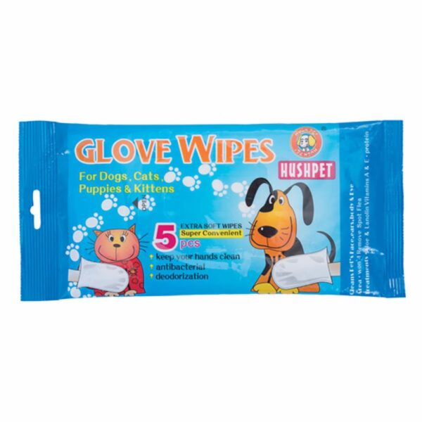 Guantes Húmedos Para Mascotas HUSH PET X5 Uds