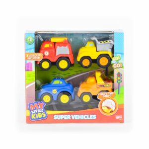 Set 4 Vehiculos De Ciudad HAPPY LINE Surtido