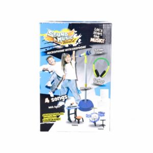 Set Musical Micrófono Con Audífonos SOUND & MUSIC Posee 4 Canciones