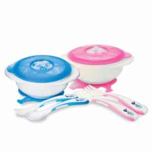 Vajilla Infantil Bandeja + Cuchara + Tenedor BEGIN X 2 Uds