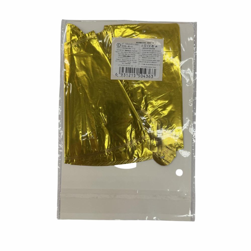 Globo Aluminio Dorado N6 IMPORTADORA CUMPLEAÑOS 16" - Imagen 2