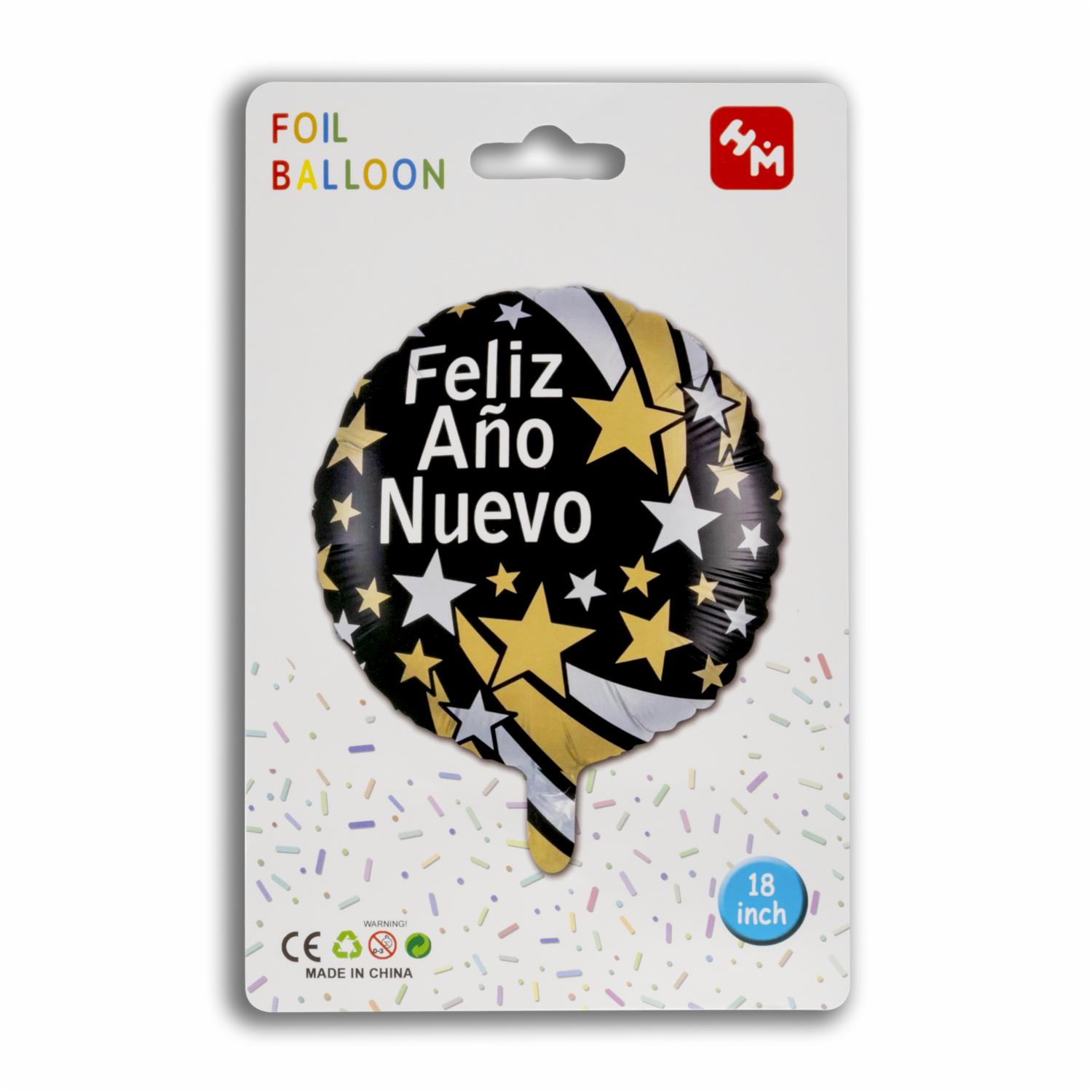 Globo De Aluminio Año Nuevo IMPORTADORA CUMPLEAÑOS Unidad - Imagen 2