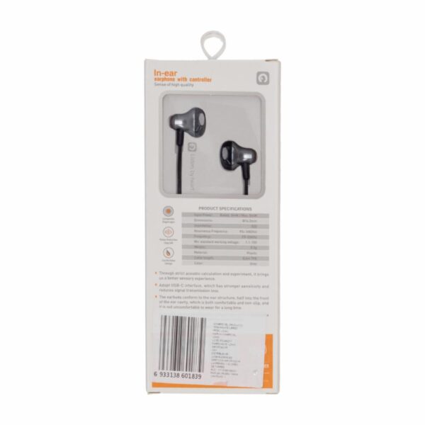 Audífonos In Ear USB-C  Interface HPC8C LDNIO Con Cable - Imagen 2