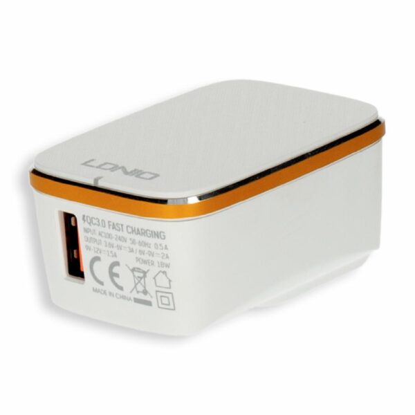 Cargador De Pared Carga Rápida USB 2.0 A USB-C LDNIO 18 W - Imagen 2