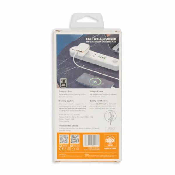 Cargador De Pared Carga Rápida USB 2.0 A USB-C LDNIO 18 W - Imagen 5