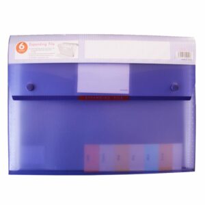 Archivador 6 Divisiones Con Broche Tipo Acordeón KINARY A4