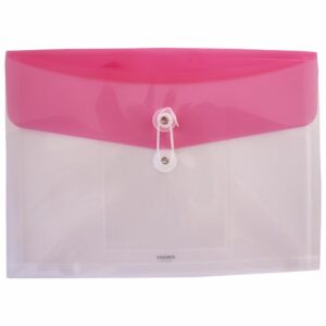 Sobre Plástico Horizontal Con Cordón KINARY A4