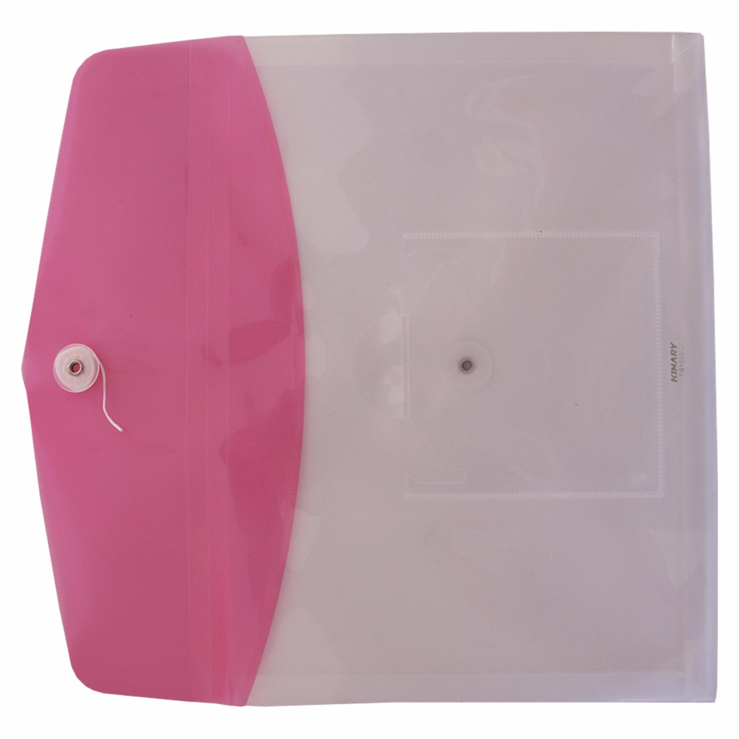 Sobre Plástico Horizontal Con Cordón KINARY A4 - Imagen 4