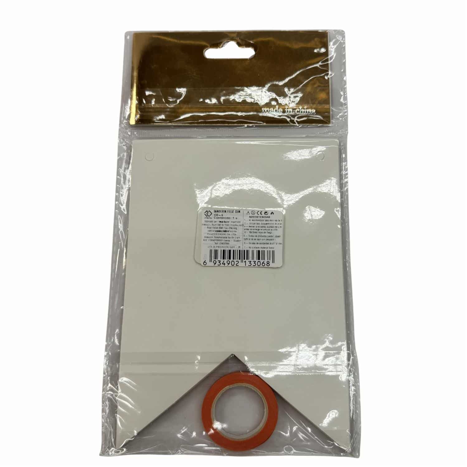 Banderín Feliz Cumpleaños IMPORTADORA CUMPLEAÑOS Unidad - Imagen 2