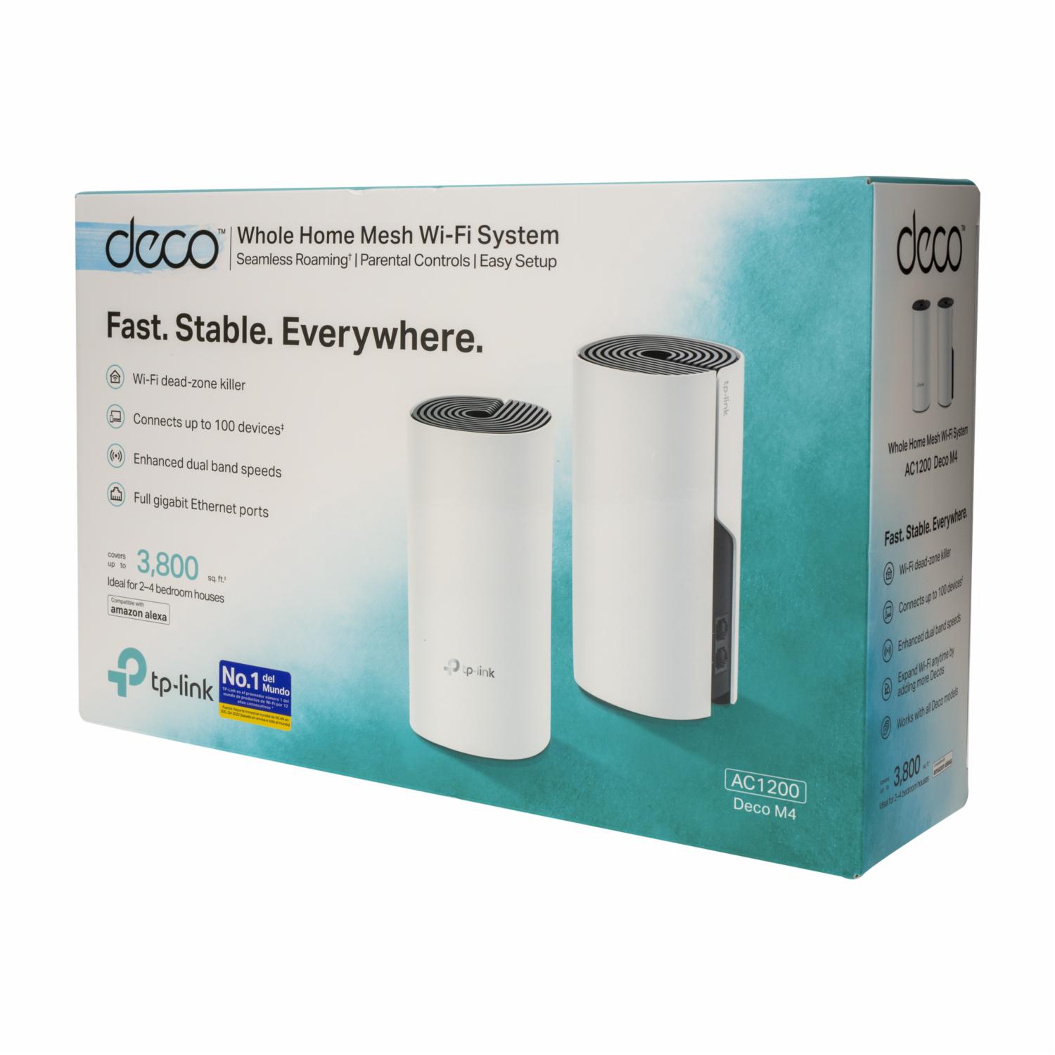 Sistema Wifi Mesh De 2 Torres Deco M4 AC1200 TP-LINK Inalámbrica - Imagen 2