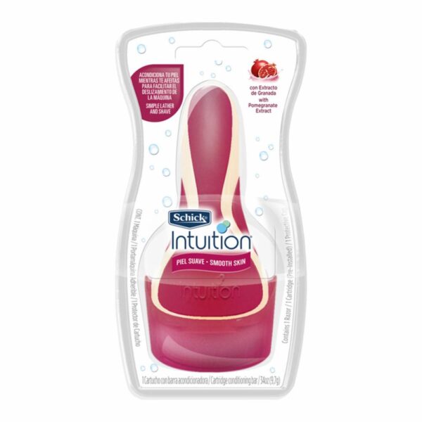 Máquina De Afeitar Dama Intuition Sensitive Con Barra Acondicionadora SCHICK X1