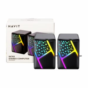 Parlante Para Pc Luces RGB Entrada USB HAVIT Con Cable