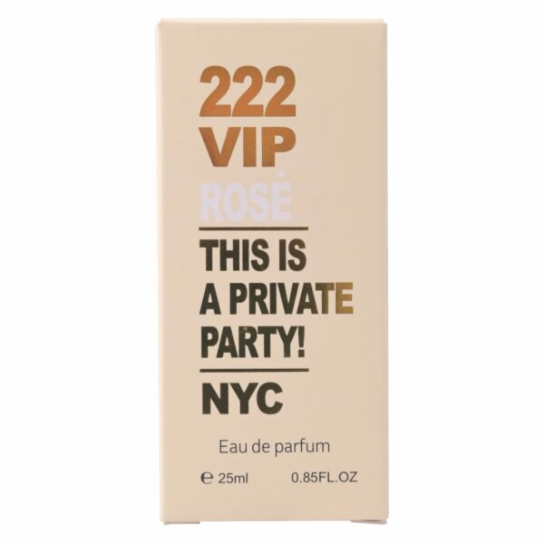 Fragancia Para Dama 222 Vip Rose VEYES EDP 25 Ml