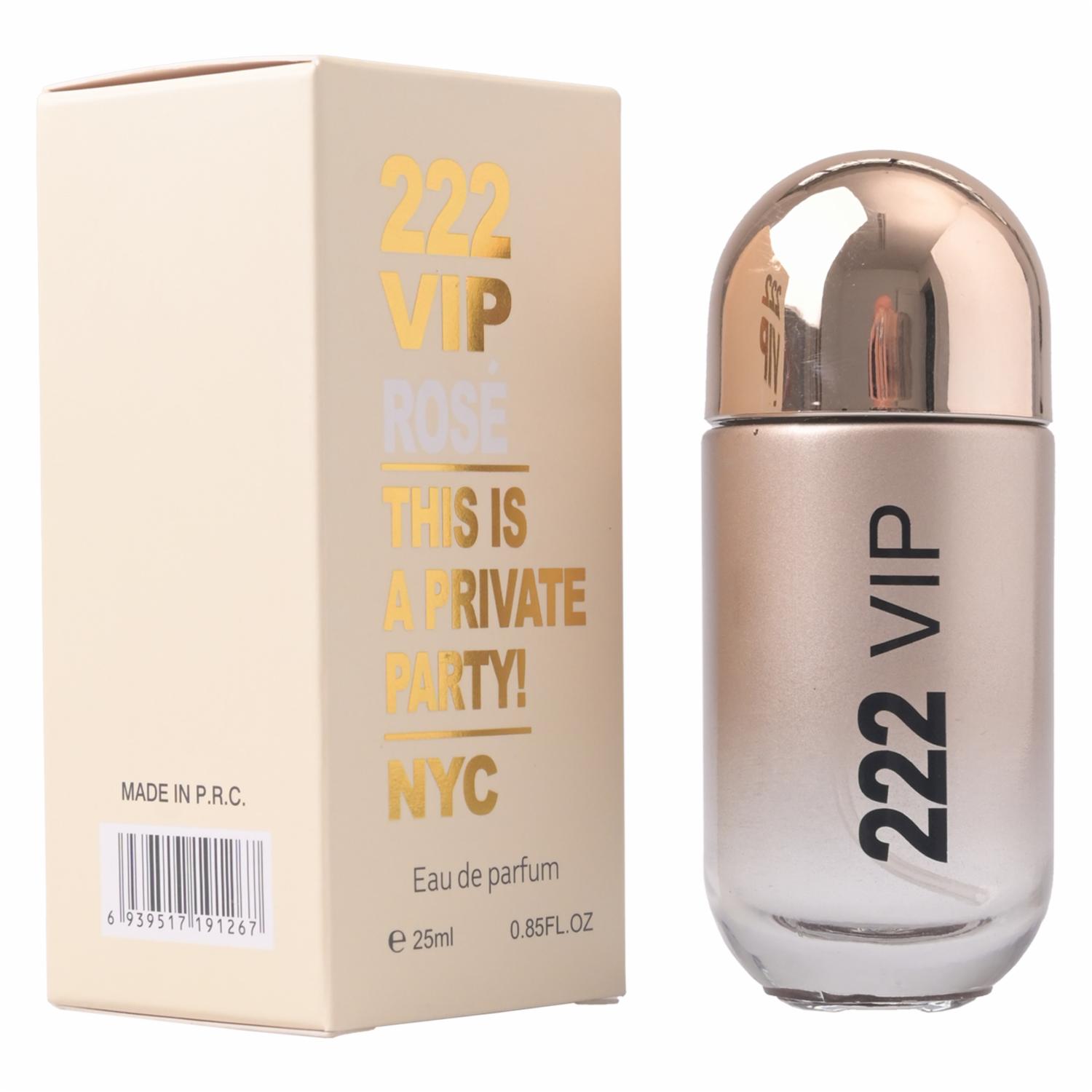 Fragancia Para Dama 222 Vip Rose VEYES EDP 25 Ml - Imagen 3