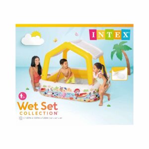Piscina Inflable Cuadrada Con Techo INTEX Para Bebé
