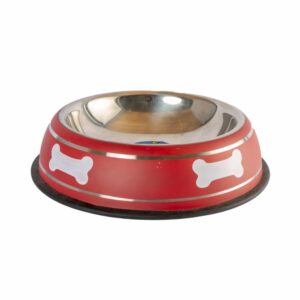 Plato Para Mascota De Acero Inoxidable SOLEIL Grande