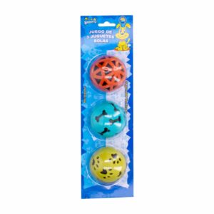 Juguete Para Perro Paquete De 3 Bolas SOLEIL Unidad
