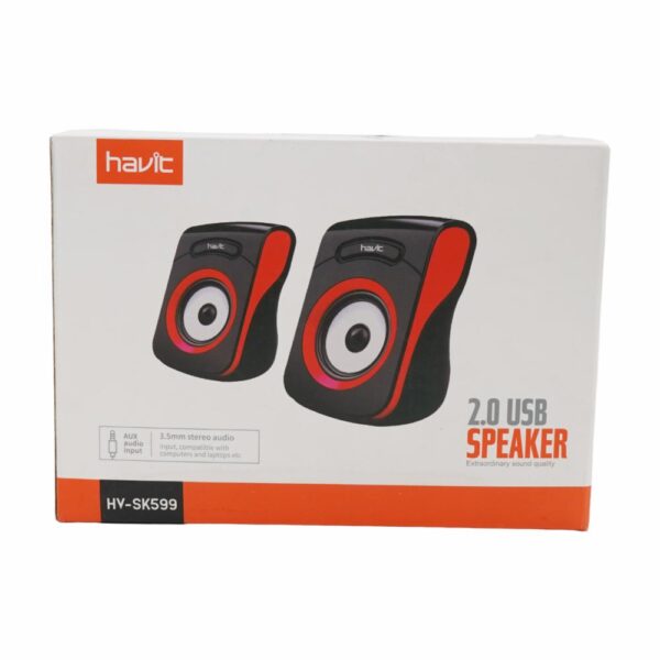Parlante Gamer Negro Con Rojo WINSTAR HV-SK599 - Imagen 2