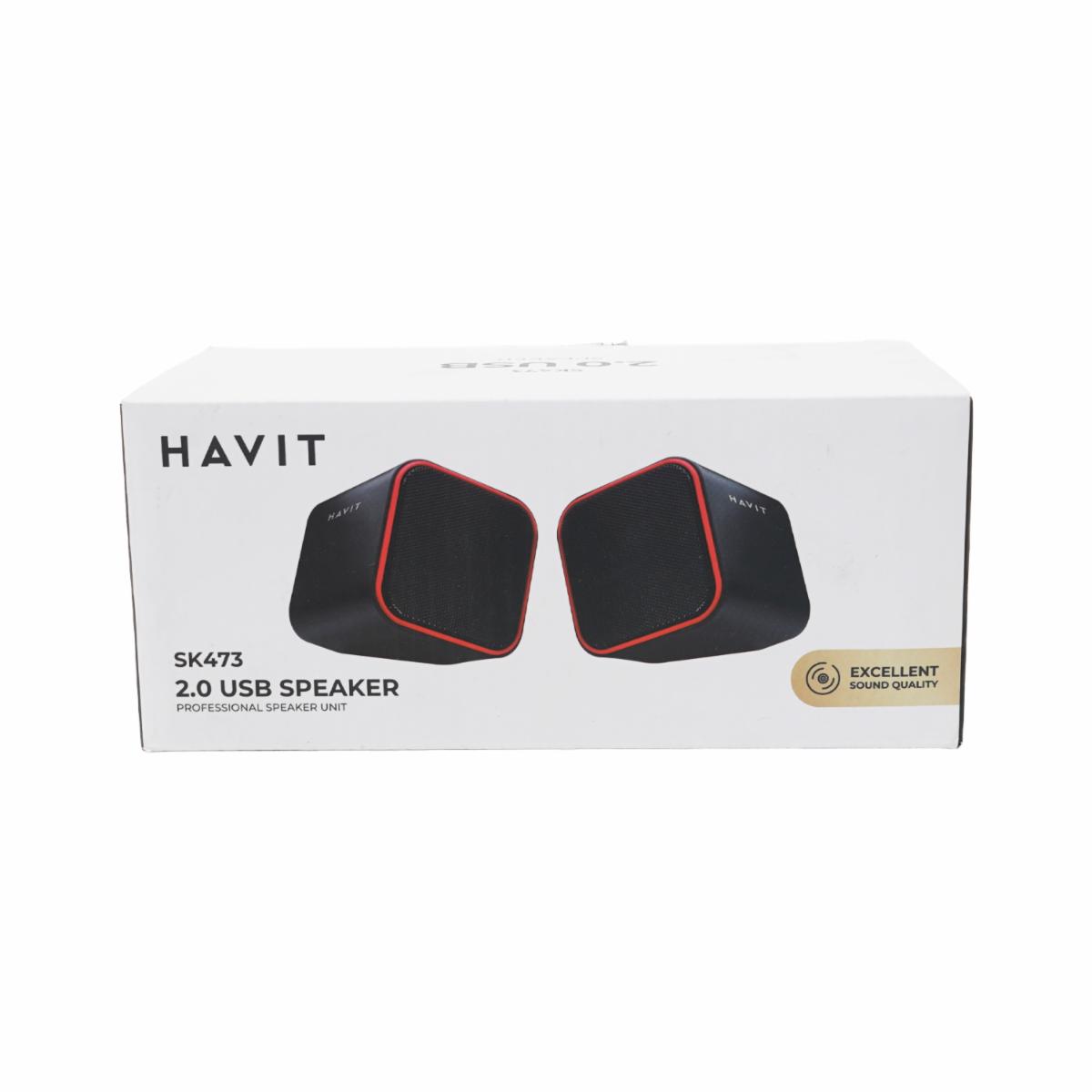 Parlante HV-SK473-R HAVIT Negro Con Rojo