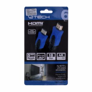 Cable Hdmi 4K 3D Negro CJ GLOBAL 1,83 Metros