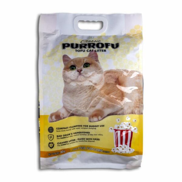 Arena Para Gatos Fragancia A Pop Corn PURRUFU Unidad