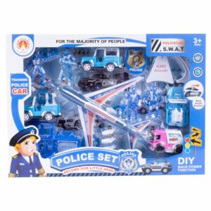Set De Juego Vehículos Policiales KOOME Incluye Accesorios