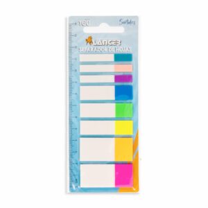 Separadores De Hojas Adhesivos Tamaños Surtidos 8 Colores LANCER Unidad