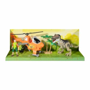 Set De Juego Helicóptero Con  Trex DINO MAT Incluye Personaje