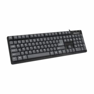 Teclado Negro Con Cable Impermeable MEETION USB