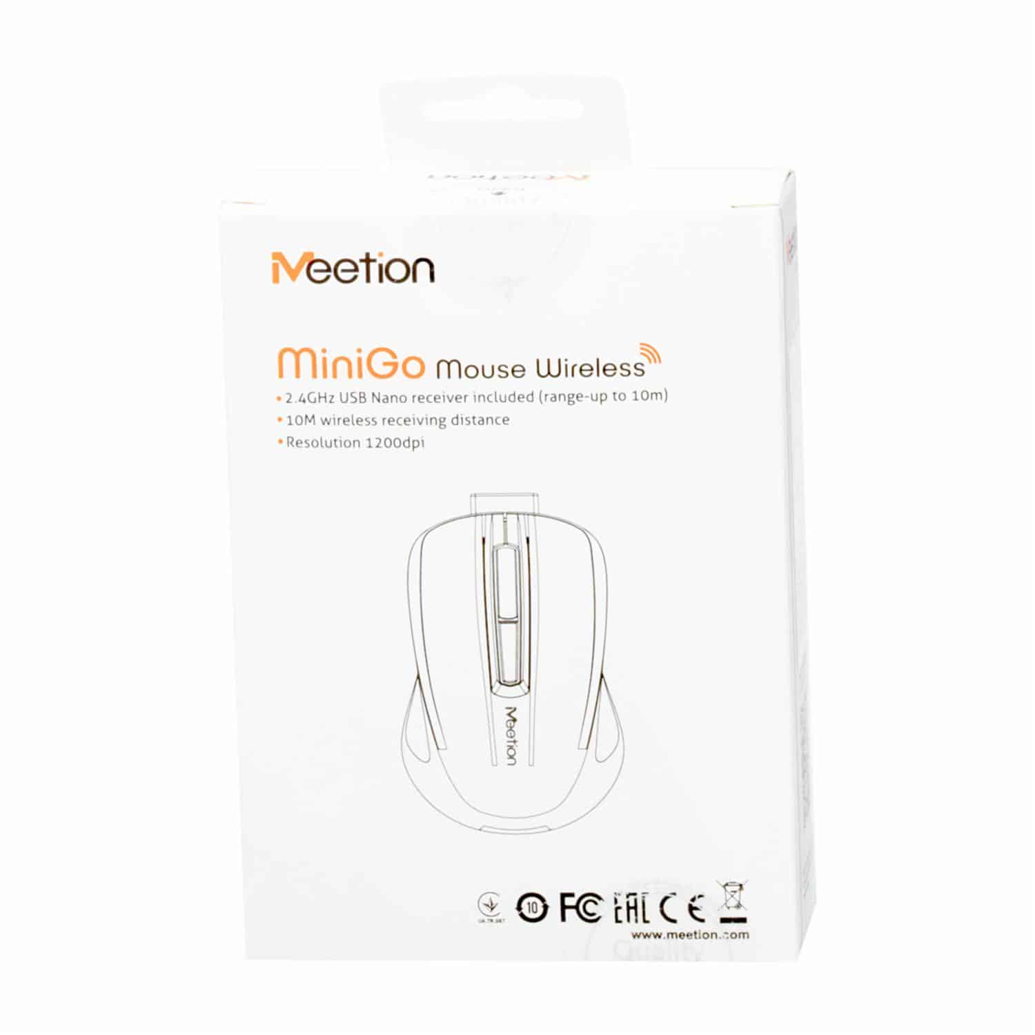 Mouse 2.4G Minigo Gray MEETION Wireless - Imagen 3