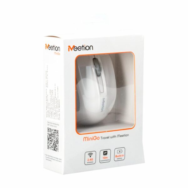 Mouse 2.4G  Minigo Gray MEETION Wireless - Imagen 4