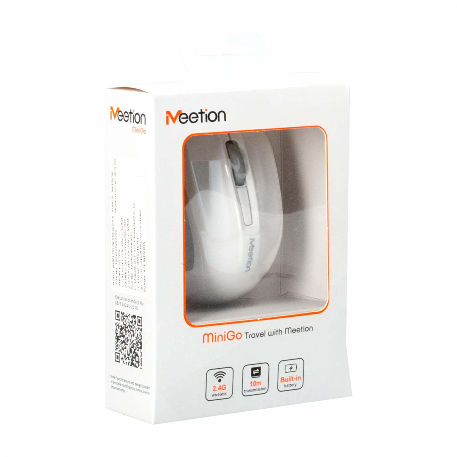 Mouse 2.4G  Minigo Gray MEETION Wireless - Imagen 4