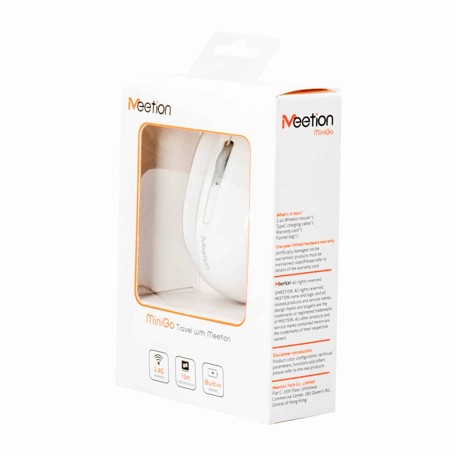 Mouse 2.4G Minigo Gray MEETION Wireless - Imagen 5