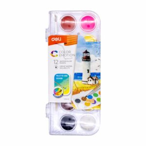 Acuarela De Color Emotion Pastillas Con Pincel DELI X12 Uds