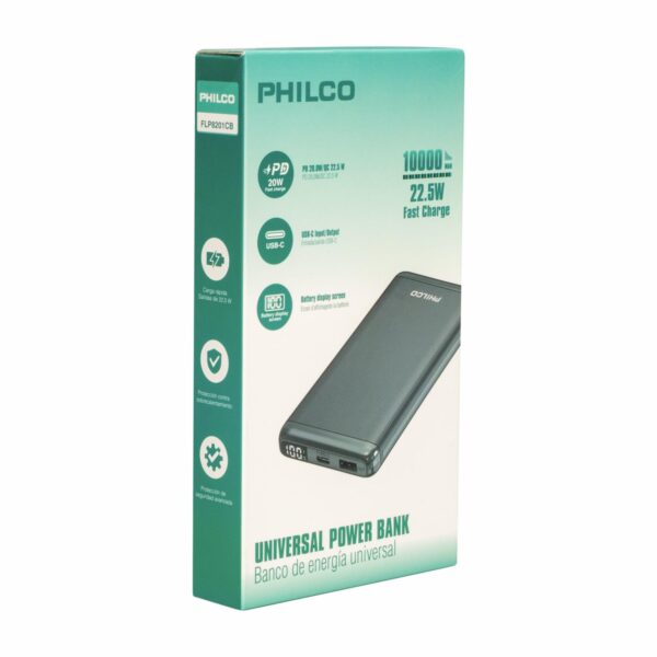 Power Bank Black PHILCO 10000MAH - Imagen 5