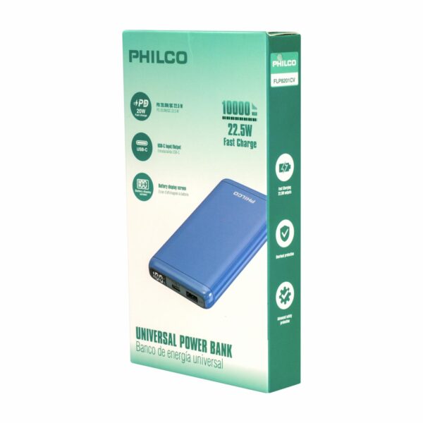 Power Bank Blue PHILCO 10000MAH - Imagen 4
