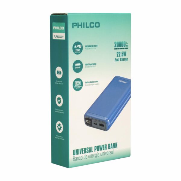 Power Bank Blue PHILCO 20000MAH - Imagen 5