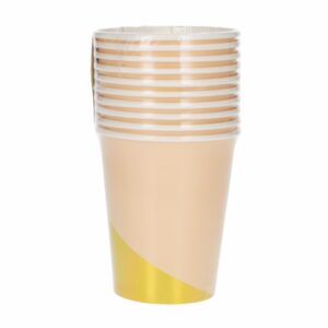Vasos Desechables Diseño Marmoleado IMPOR.CUMPLEAÑOS X 10 Uds