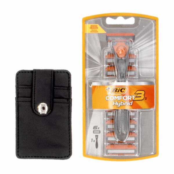 Afeitadora Desechable Caballero Comfort 3 Hybrid + 6 repuestos BIC Unidad