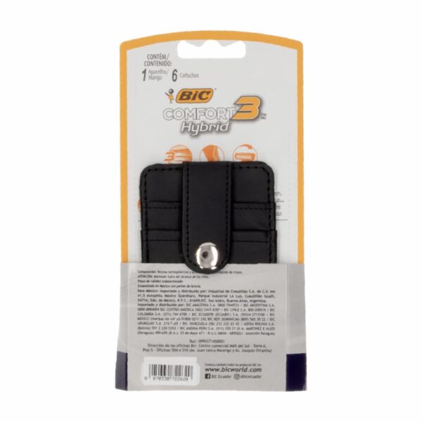 Afeitadora Desechable Caballero Comfort 3 Hybrid + 6 repuestos BIC Unidad - Imagen 3