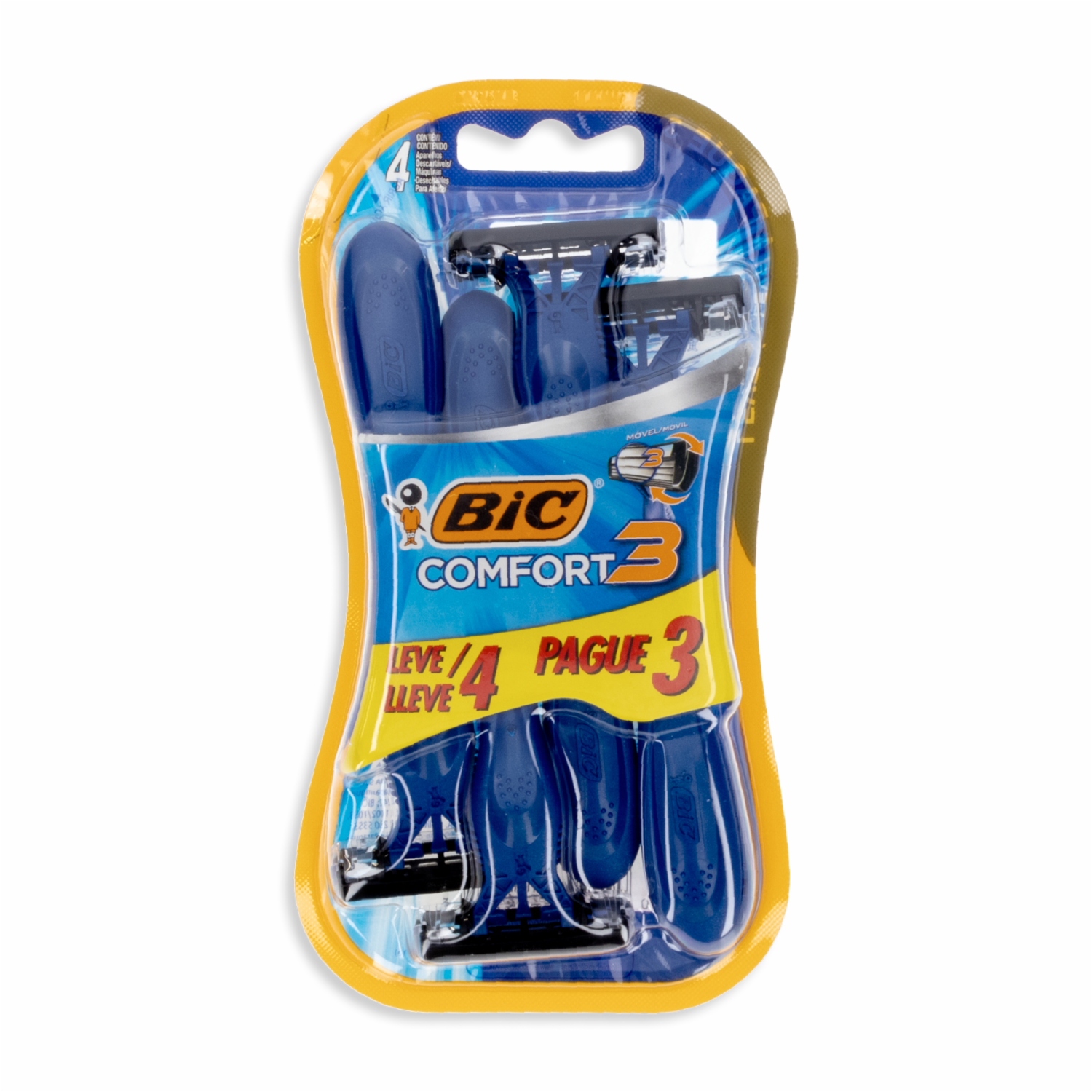 Afeitadora Desechable Caballero Comfort 3 Advance BIC X 4 Uds - Imagen 2
