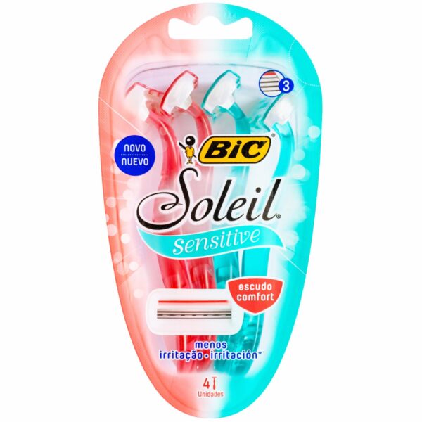 Afeitadora Desechable De Mujer Solei Sensitive BIC X4 Uds