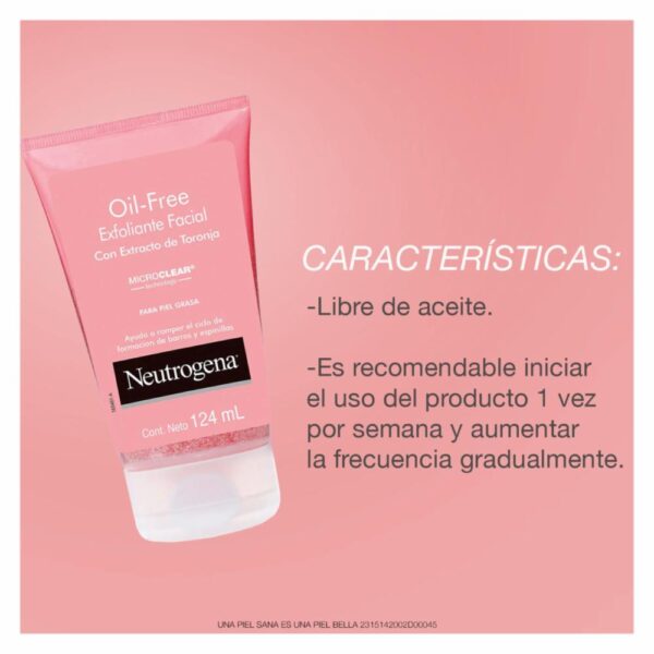 Exfoliante Facial Oil Free Con Extracto De Toronja NEUTROGENA 1 Ml - Imagen 3