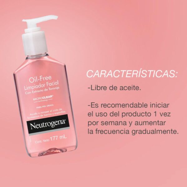 Limpiador Facial Oil Free Con Extracto De Toronja NEUTROGENA 1 Ml - Imagen 2