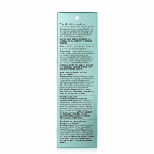 Aceite Capilar Coconut HASK 59 Ml - Imagen 2