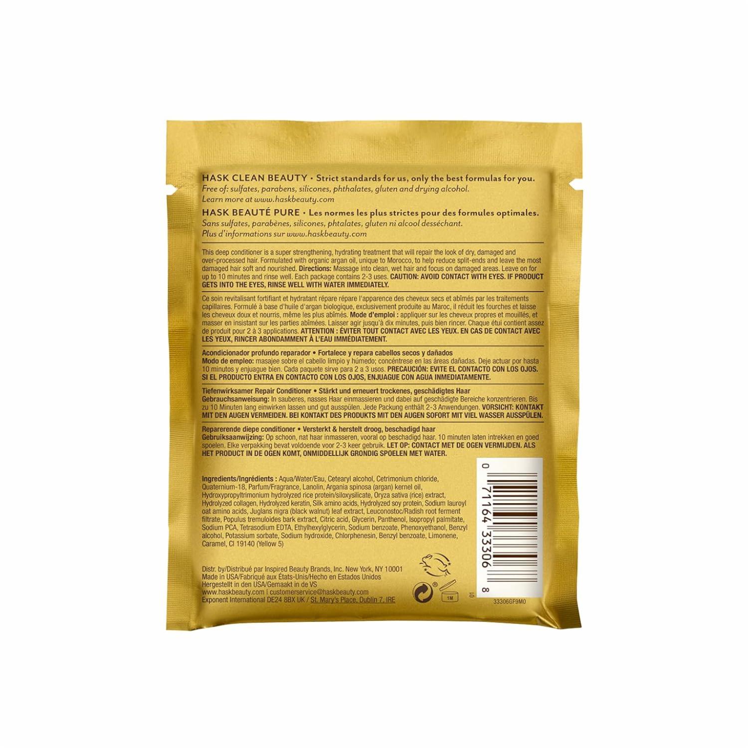 Mascarilla Capilar Argan Oil Reparing Deep HASK 50 G - Imagen 2