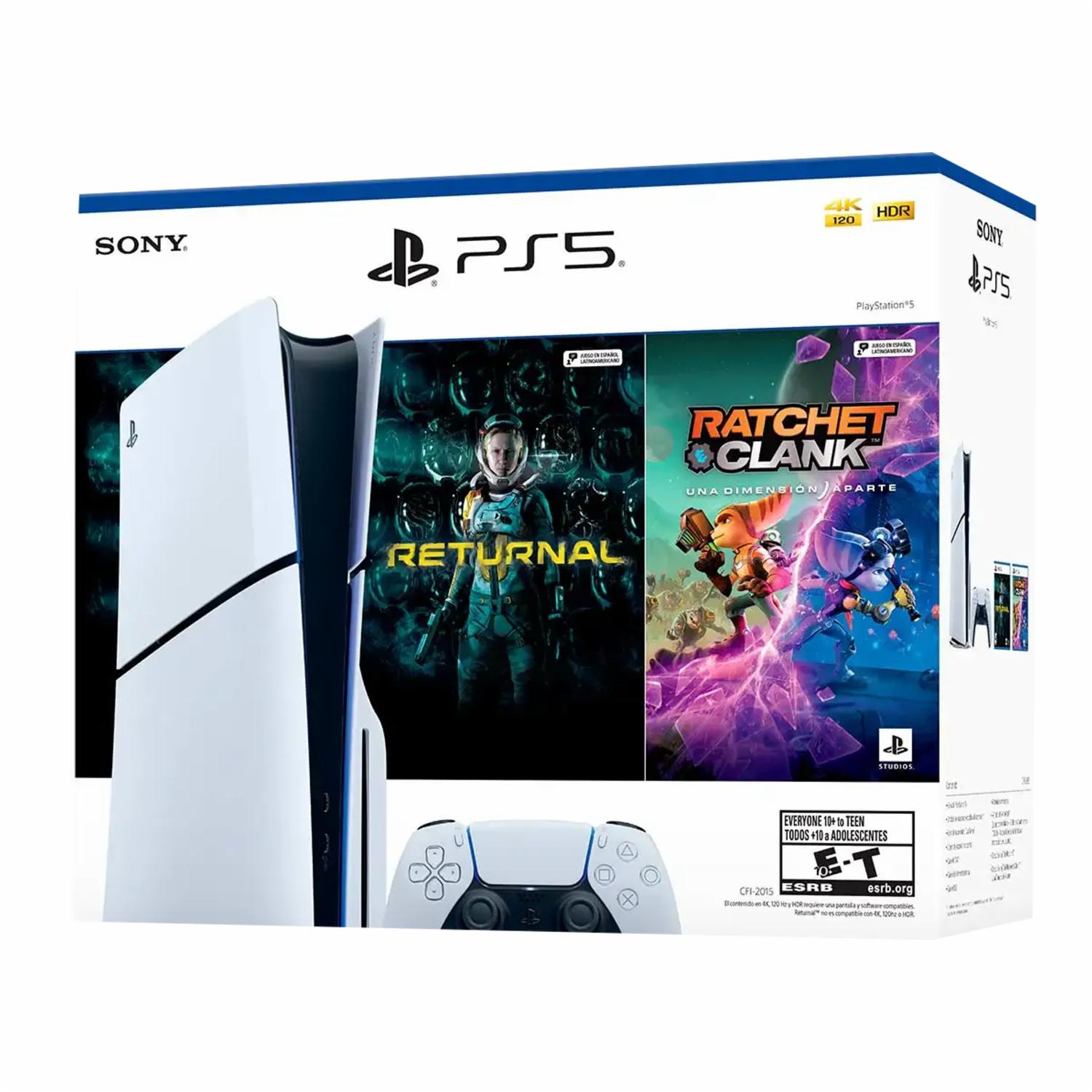 Consola Ps5 1TB Slim 4K Ultra HD Blanco Y Negro SONY Versión Disco - Imagen 2