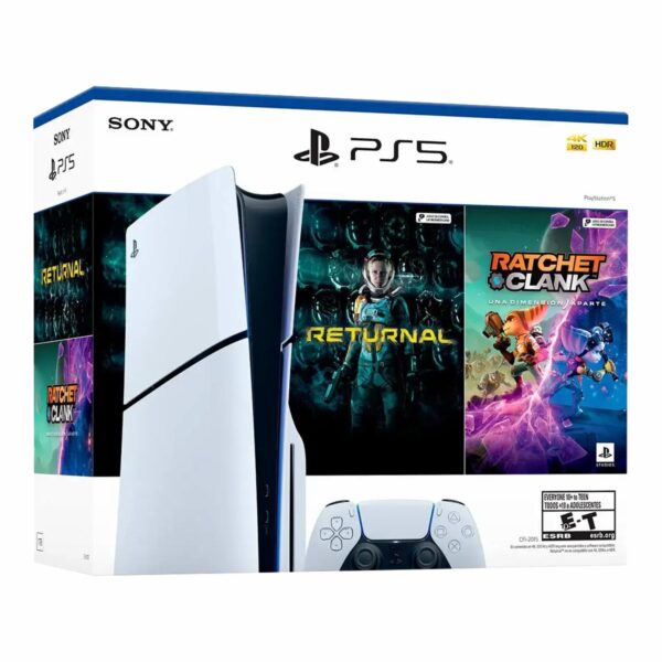 Consola Ps5 1TB Slim 4K Ultra HD Blanco Y Negro SONY Versión Disco - Imagen 3